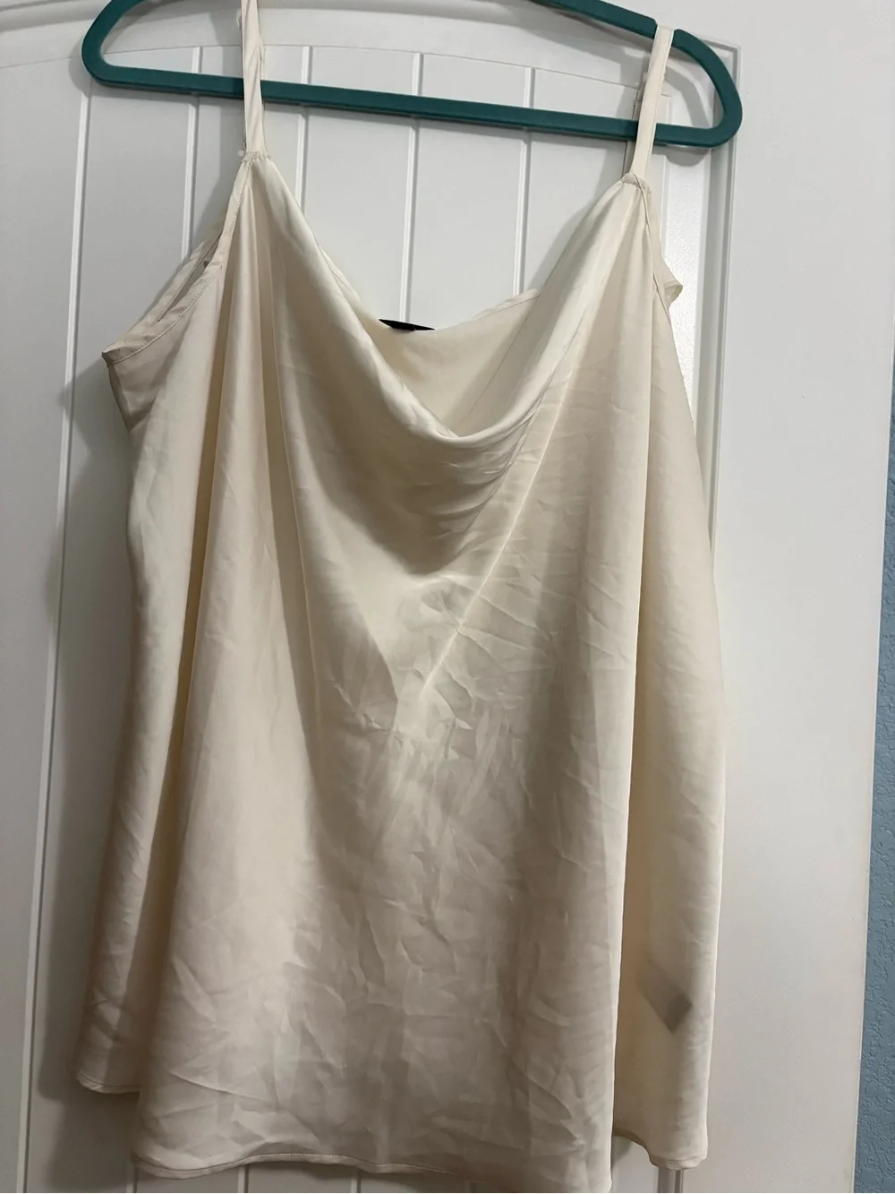 torrid Cream Cowl Neck Satin Cami